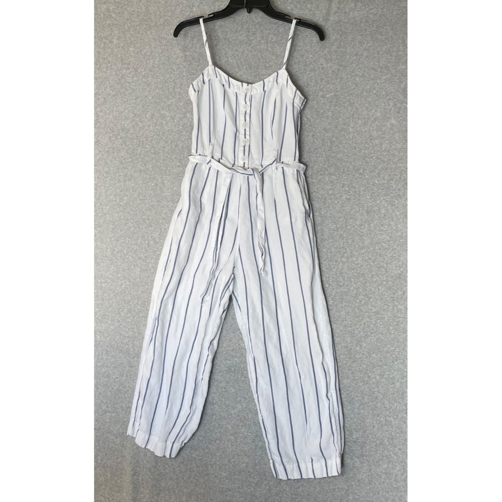 Rails Happer Prato Stripe Jumper Womens Small Pockets Coastal Belt